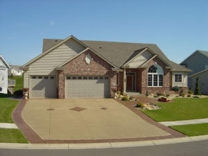 Decorative Stamped Colored Concrete Driveway Lakeville MN