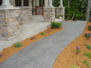 Stamped Concrete Installation in Farmington