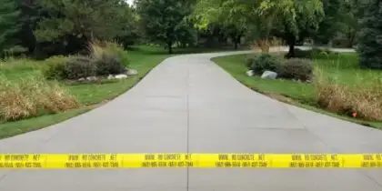 Concrete driveway project by MD Concrete + Epoxy